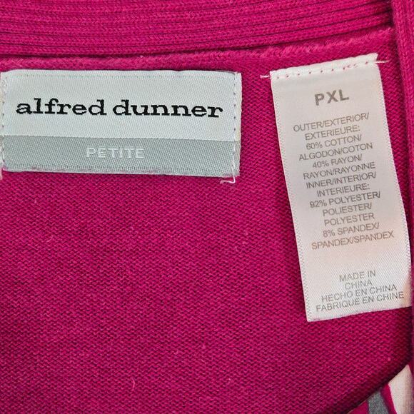 Alfred Dunner Womens 2-Piece Attached Geo Print Blouse & Sweater 3/4 Sleeve PXL - Picture 11 of 11